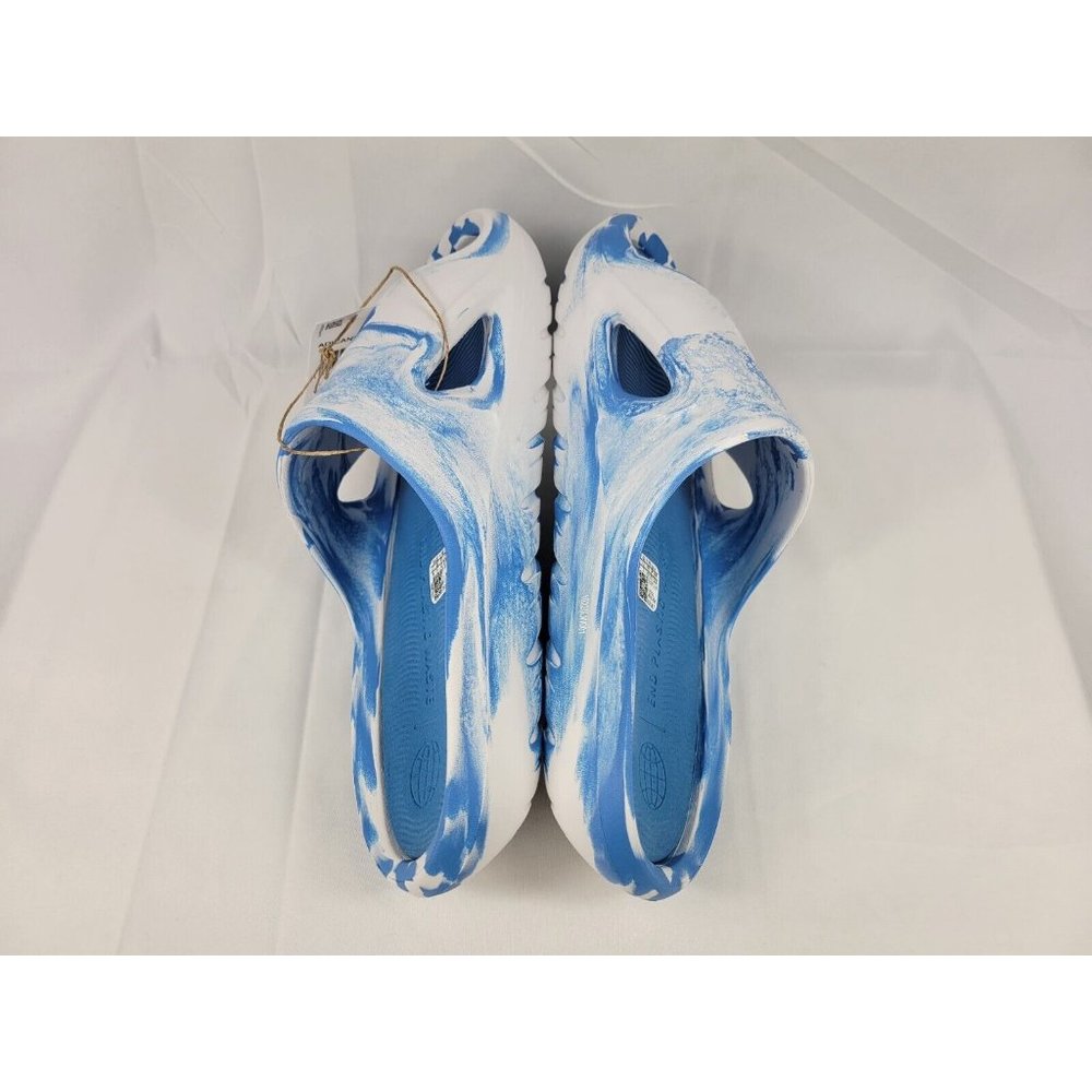Adidas Adicane Cloud White Pulse Blue Slides Sandals Size Men 9 Womens 10 HQ9913 - Picture 9 of 10